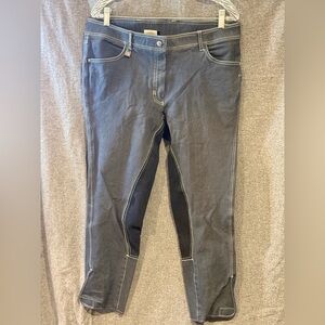 🐎ROMFH Sarafina Breeches 34R Navy | Women’s Knee Grip Equestrian 🏇Riding Pants